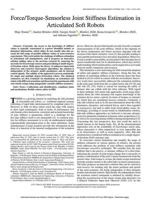 2022 IEEE Robotics & Automation Letters