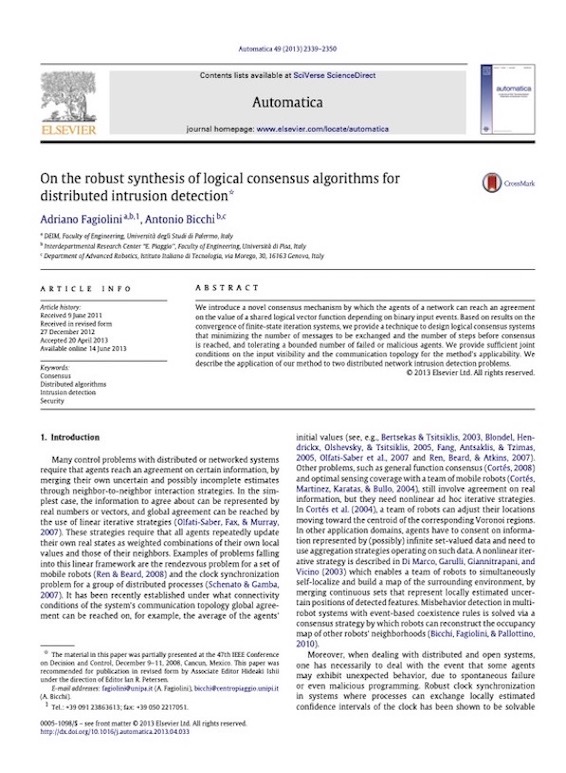 Cover of Automatica